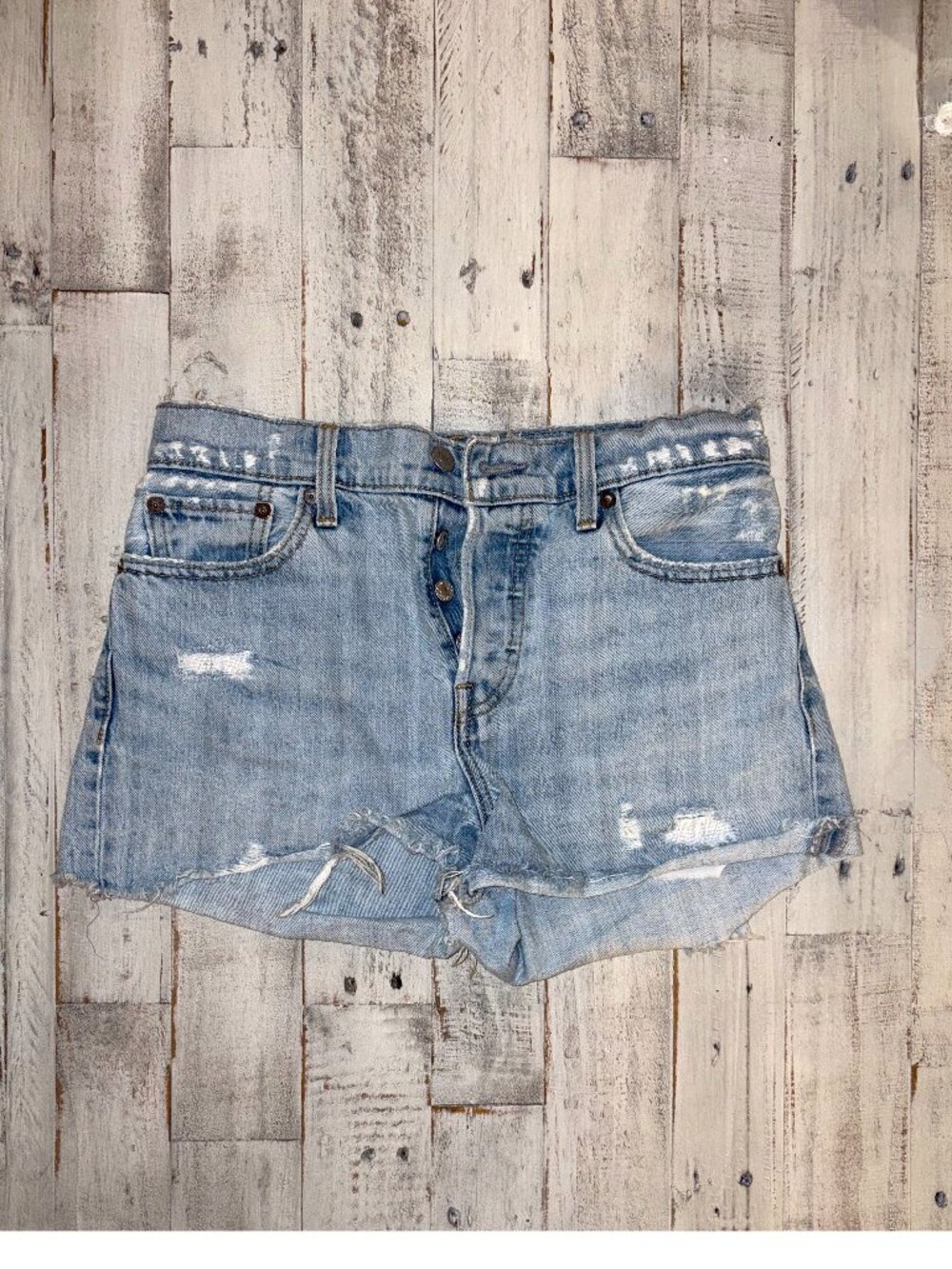 Levi’s Distressed Denim Shorts